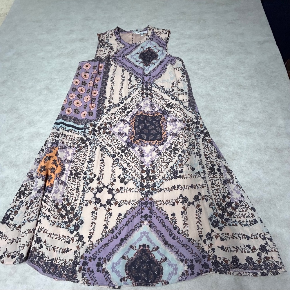 DR2‎ Women's Mini Dress - Purple and Black Patterned